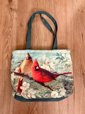 Joe Hautman Limited Edition “Orchard Cardinals” Handbag Tote w/Straps